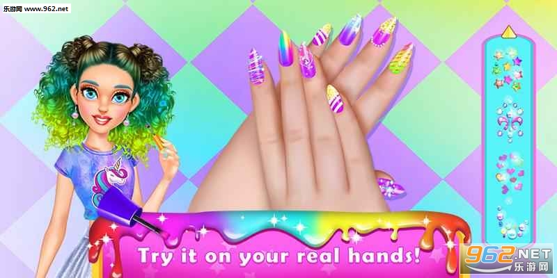 Rainbow Unicorn Nail Beauty Artist Salon(�ʺ������ָ��ɳ����׿��)v1.2��ͼ1