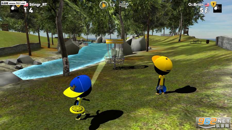 Stickman Disc Golf Battle(����˷��̸߶���֮ս��׿��)��ͼ1