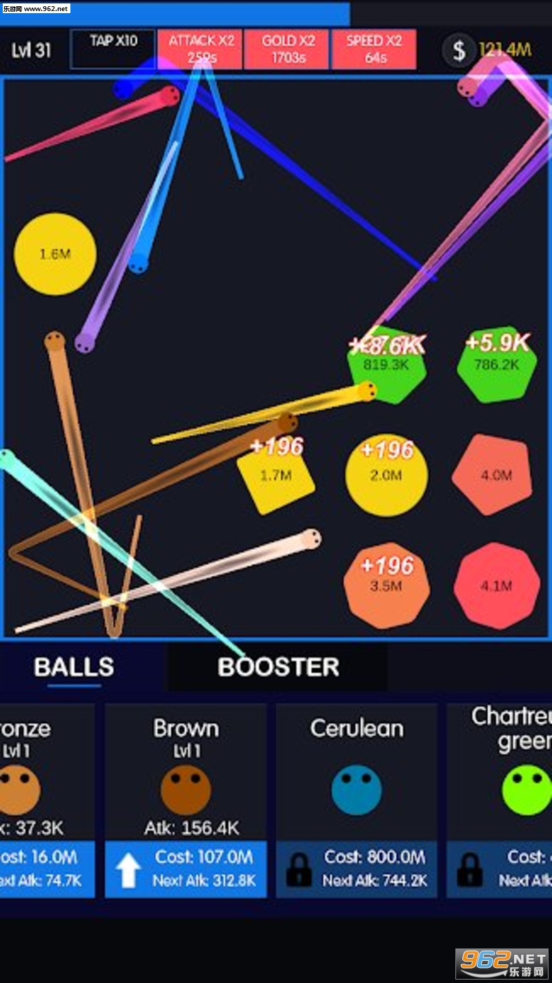 Idle Snakes Vs Balls(������vs�߰�׿��)v2.3��ͼ1