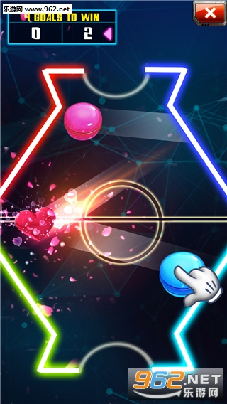 Finger Flicker- Air Hockey(指尖闪烁空气曲棍球手机版)截图0
