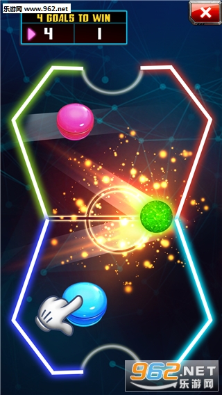 Finger Flicker- Air Hockey(指尖闪烁空气曲棍球手机版)截图4