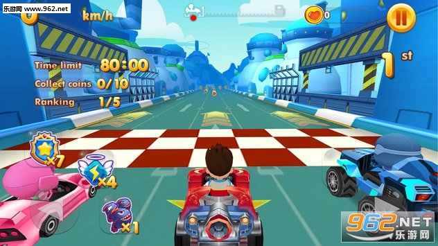 Paw Ryder Race(开心超人卡丁车无限金币版)截图0