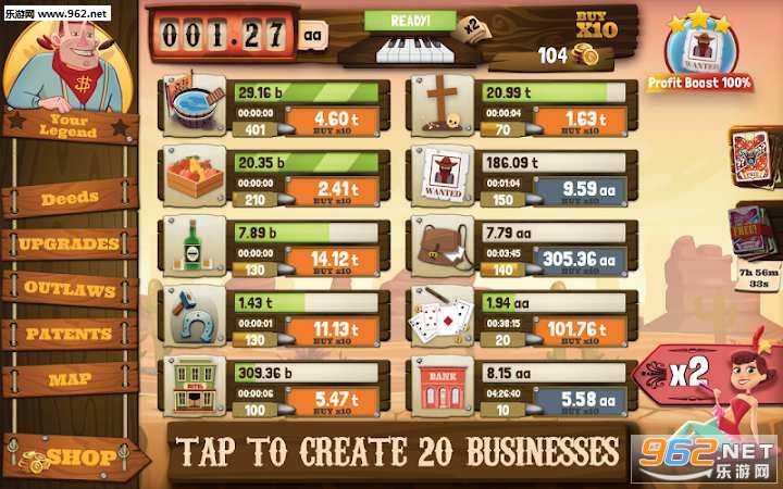 Wild West Saga: Business Tycoon(狂野西部大亨安卓版)截图2