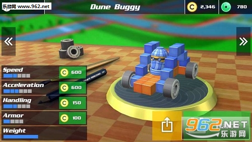 Blocky Racing(方块赛车最新版)截图1