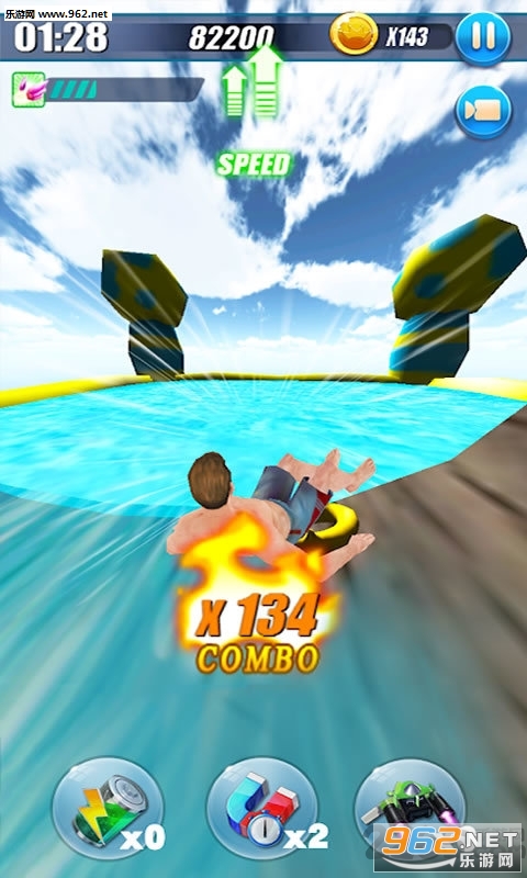 Water Adventure Slide Rush(水上冒险滑动冲刺无限金币版)截图1