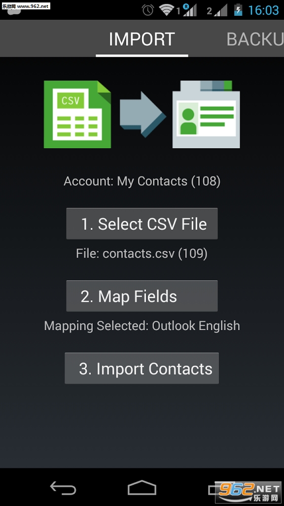 Contacts Import安卓版截图2