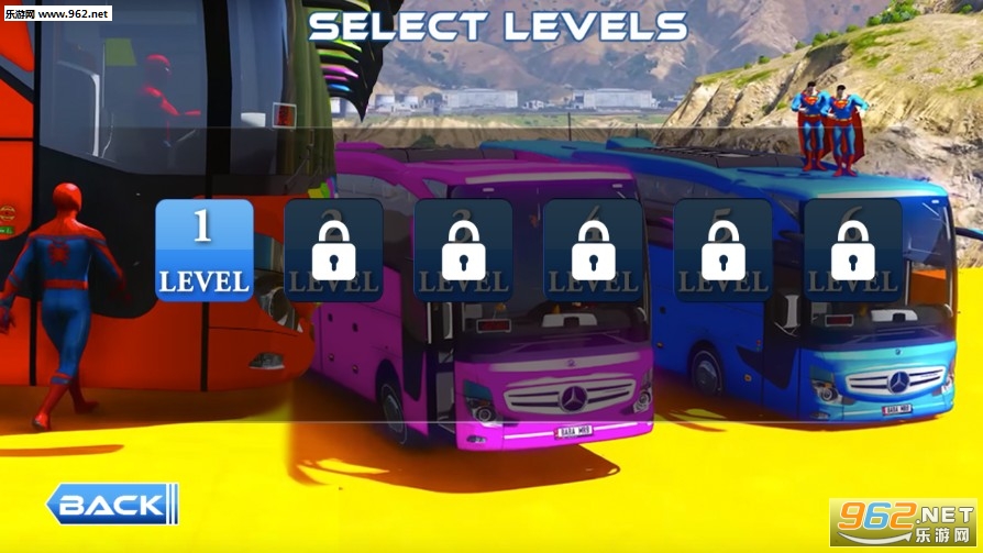 Superheroes Bus Stunts Racing��׿���ͼ1