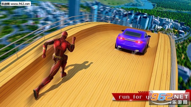 Super Speed Hero Mega Ramp Racing Stunts(�����ٶ�Ӣ�۰�׿��)��ͼ2