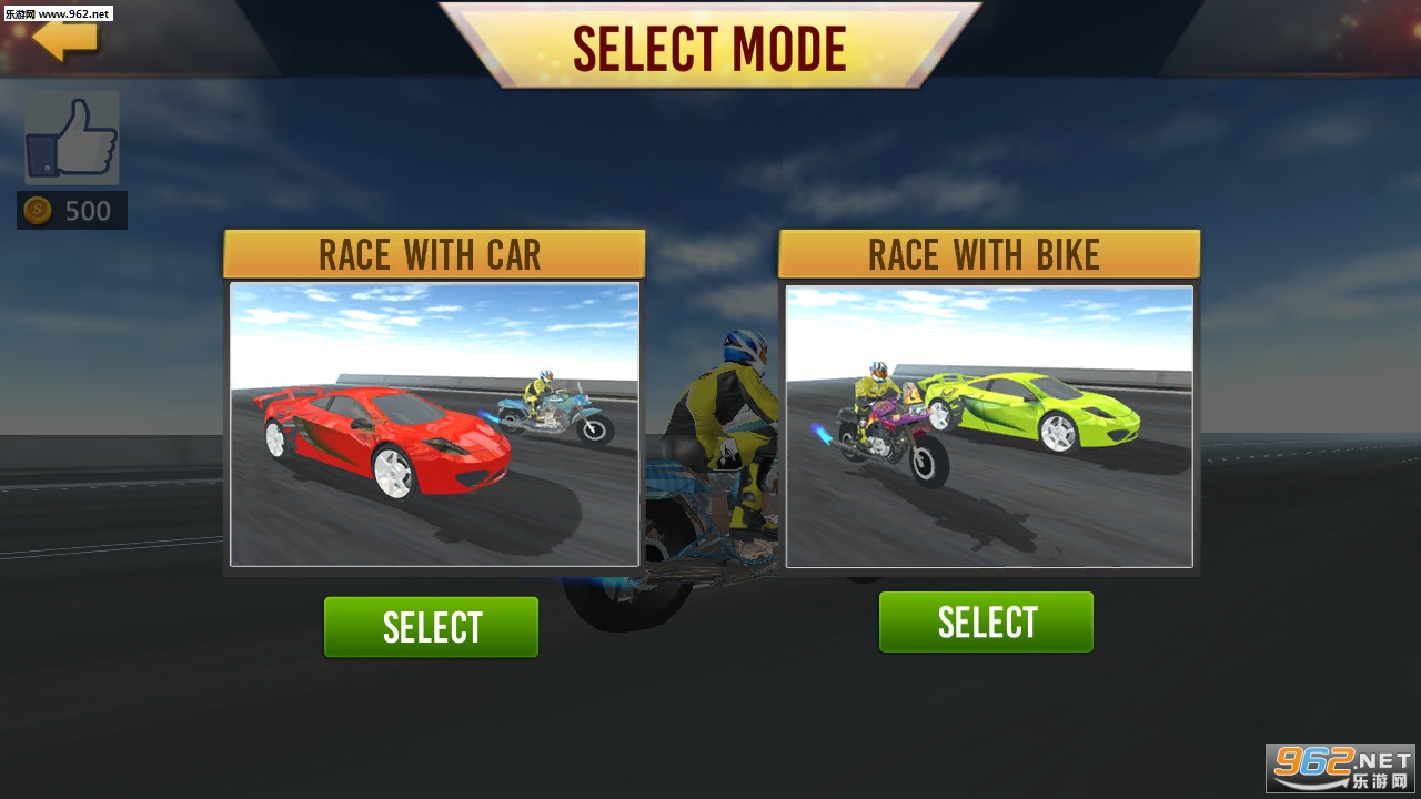 Car VS Bike Racing(汽车与摩托车比赛安卓版)截图1