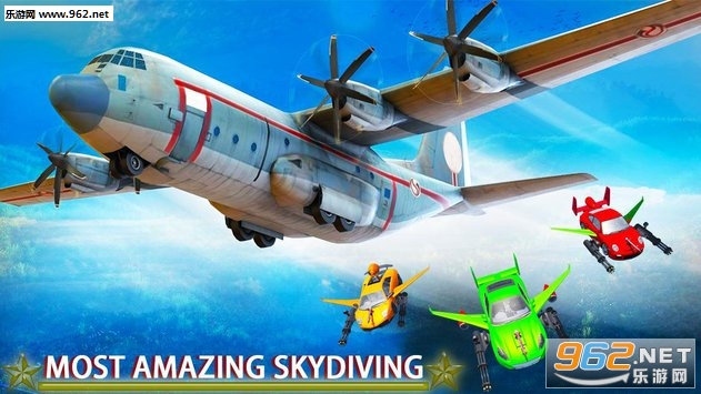 Skydiving Flying Car Stunt: Air Combat Fight Race(��ɡ���������ؼ���ս�񶷱�����׿��)��ͼ0
