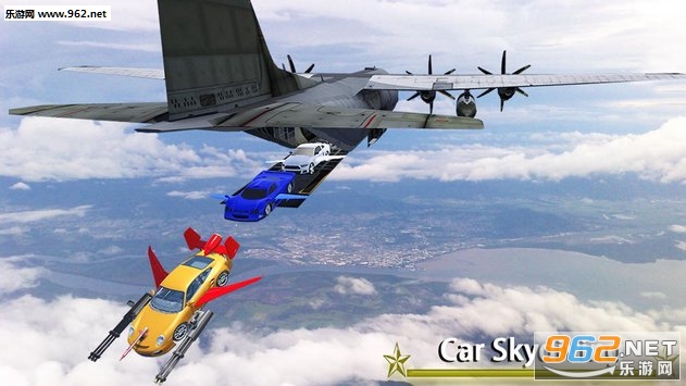 Skydiving Flying Car Stunt: Air Combat Fight Race(��ɡ���������ؼ���ս�񶷱�����׿��)��ͼ1