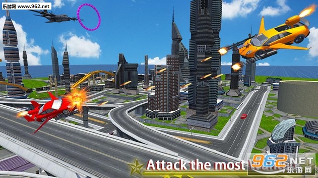Skydiving Flying Car Stunt: Air Combat Fight Race(��ɡ���������ؼ���ս�񶷱�����׿��)��ͼ3