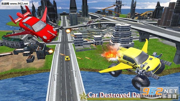 Skydiving Flying Car Stunt: Air Combat Fight Race(��ɡ���������ؼ���ս�񶷱�����׿��)��ͼ5