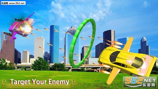 Skydiving Flying Car Stunt: Air Combat Fight Race(��ɡ���������ؼ���ս�񶷱�����׿��)��ͼ4