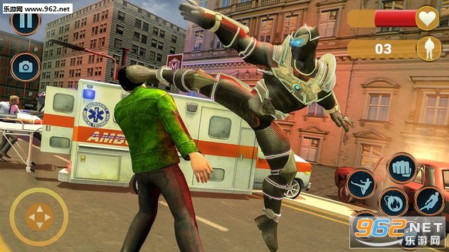 Superhero Panther Robot Battle City Rescue Games(����Ӣ�۾�Ԯ����׿��)v1.0.6(Superhero Panther Robot Battle City Rescue Games)��ͼ1