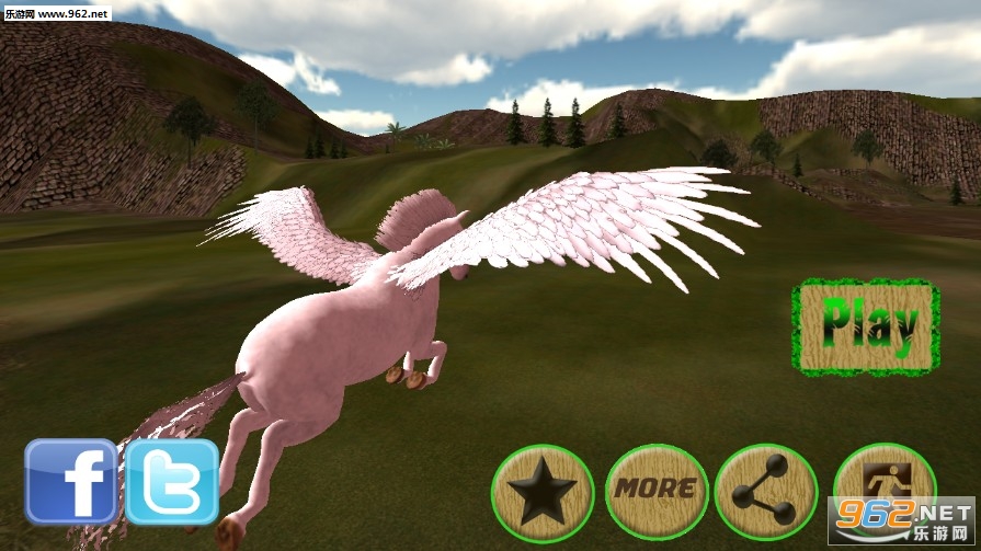 Flying Unicorn Simulator 3D(���������3Dģ������׿��)��ͼ2