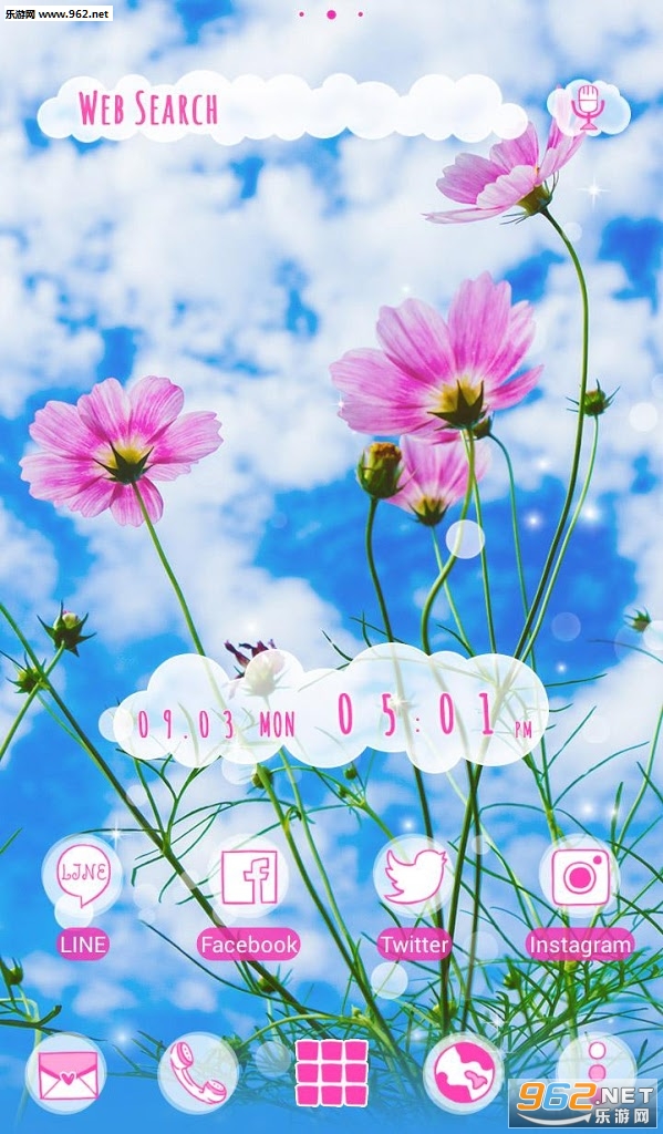 ���ղ�˹��Beautiful Wallpaper Blue Sky Cosmos Theme���°��ͼ1