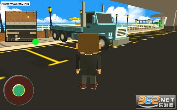 Blocky Truck Driver Simulator Urban Transport(块状卡车司机模拟器城市交通安卓版)截图1