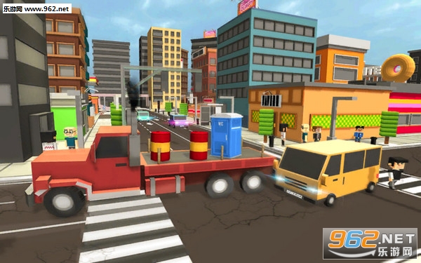 Blocky Truck Driver Simulator Urban Transport(块状卡车司机模拟器城市交通安卓版)截图2