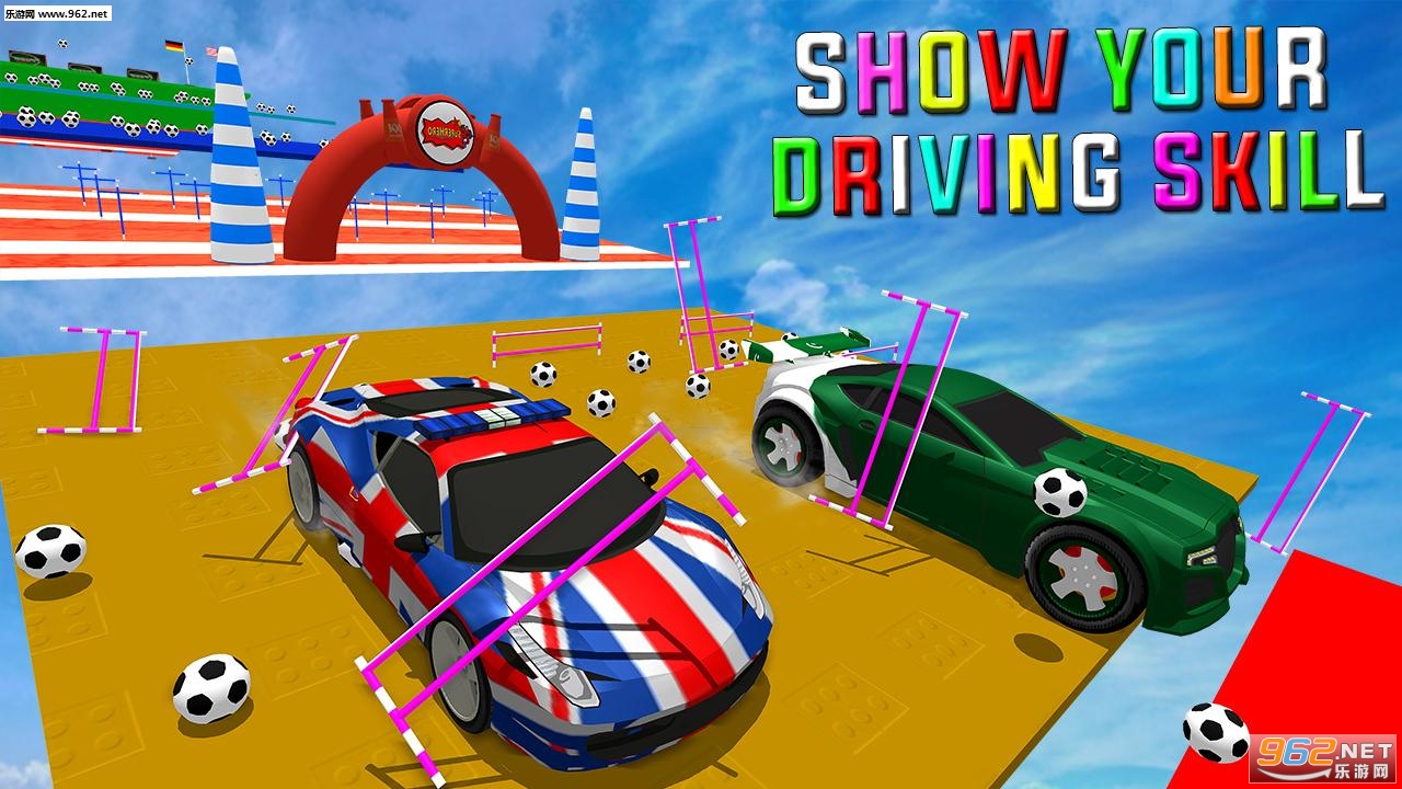 Flag car stunt master: free superhero game(���ĳ��ؼ���ʦ��׿��)��ͼ0