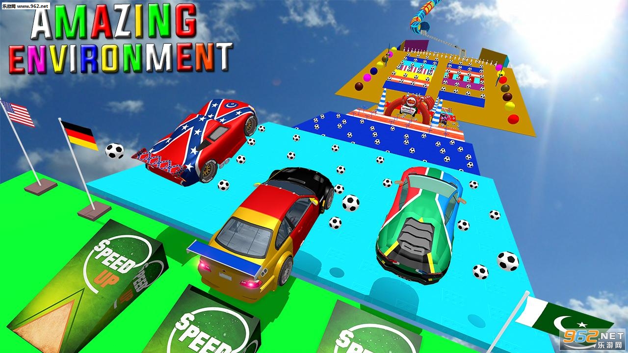Flag car stunt master: free superhero game(���ĳ��ؼ���ʦ��׿��)��ͼ1