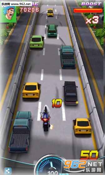 RacingMoto(Ħ��������ͨ����3D��׿��)(Moto racing Traffic race 3D)v1.0��ͼ3