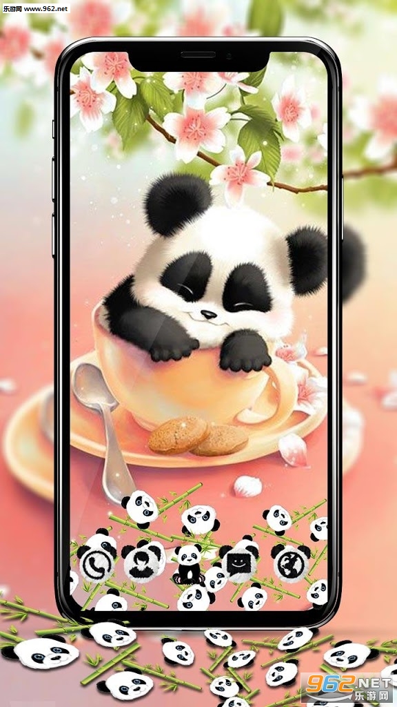Cute Panda Gravity Theme appv1.3.4��ͼ0