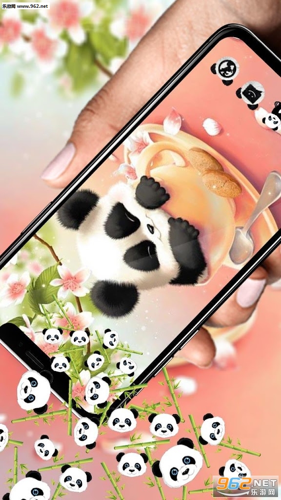 Cute Panda Gravity Theme appv1.3.4��ͼ2