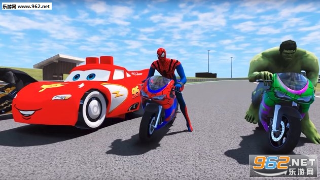 Super Hero Moto Bike Highway Racer 3d Racing Games安卓游戏截图1