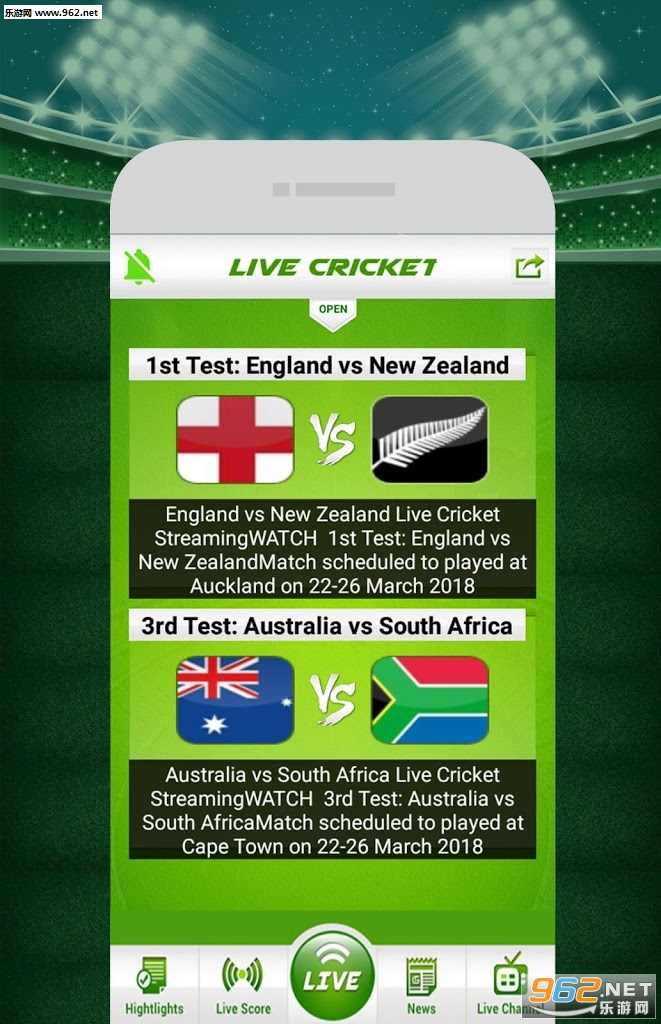 Live Cricket安卓版截图0