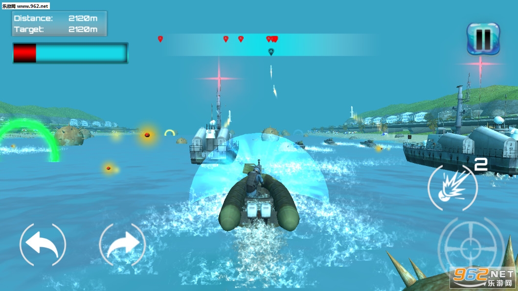 Speed Boat Shooting : Endless Racing(��ͧ���:�޾��ı�����׿��)��ͼ2