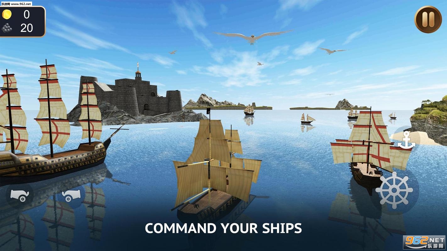 Pirate Ship Sim 3D Sea Treasures������ģ����3D��׿��v1.2.4(Pirate Ship Sim 3D - Sea Treasures)��ͼ0
