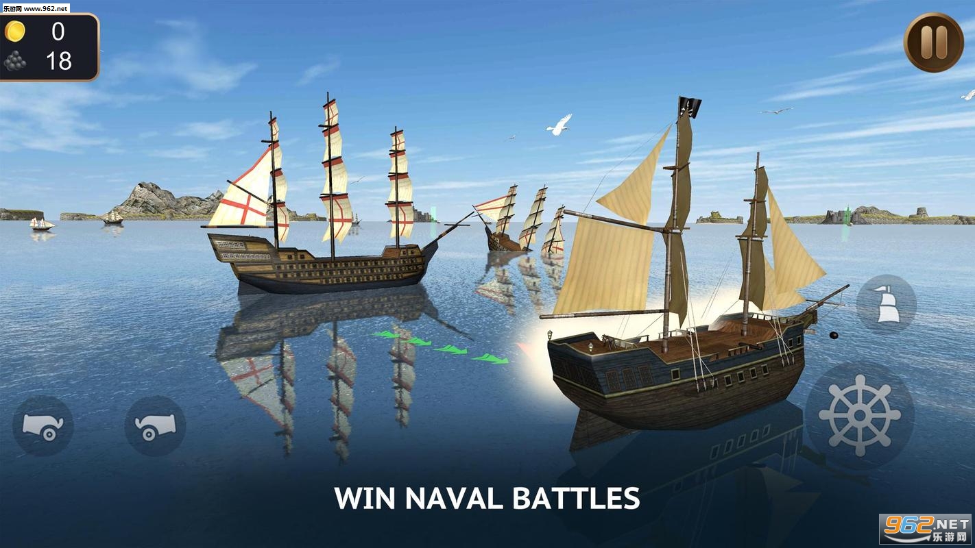 Pirate Ship Sim 3D Sea Treasures������ģ����3D��׿��v1.2.4(Pirate Ship Sim 3D - Sea Treasures)��ͼ1