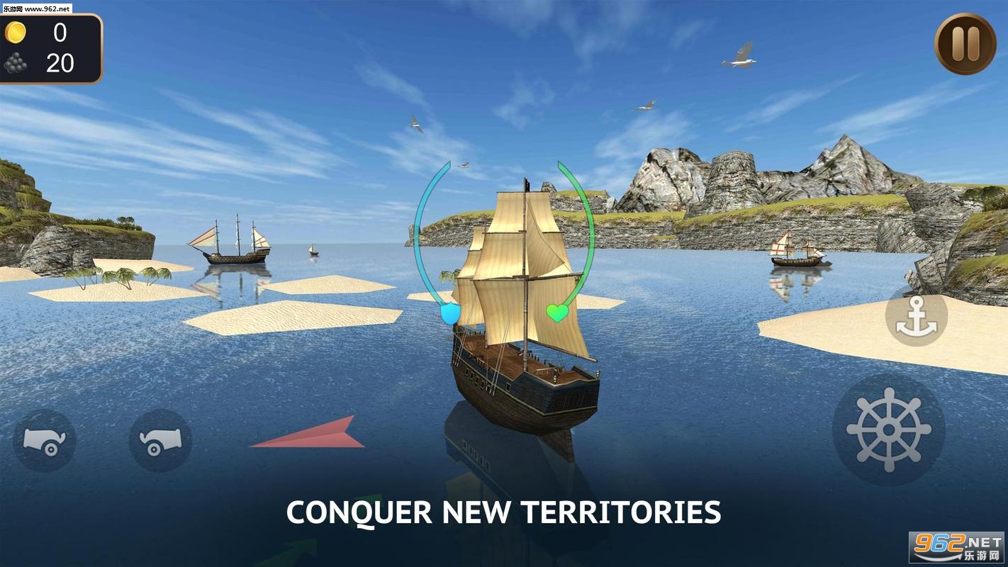 Pirate Ship Sim 3D Sea Treasures������ģ����3D��׿��v1.2.4(Pirate Ship Sim 3D - Sea Treasures)��ͼ2