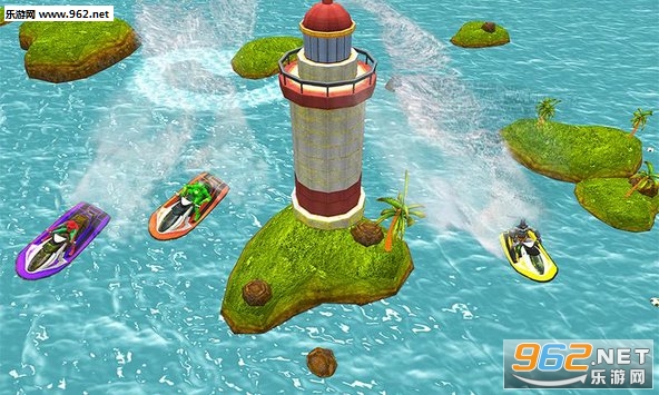 Super Heroes Speed Boat Stunt Race 2018安卓版截图3