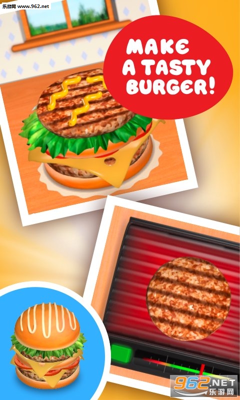Burger Maker Deluxe(儿童汉堡制作手机版)截图1