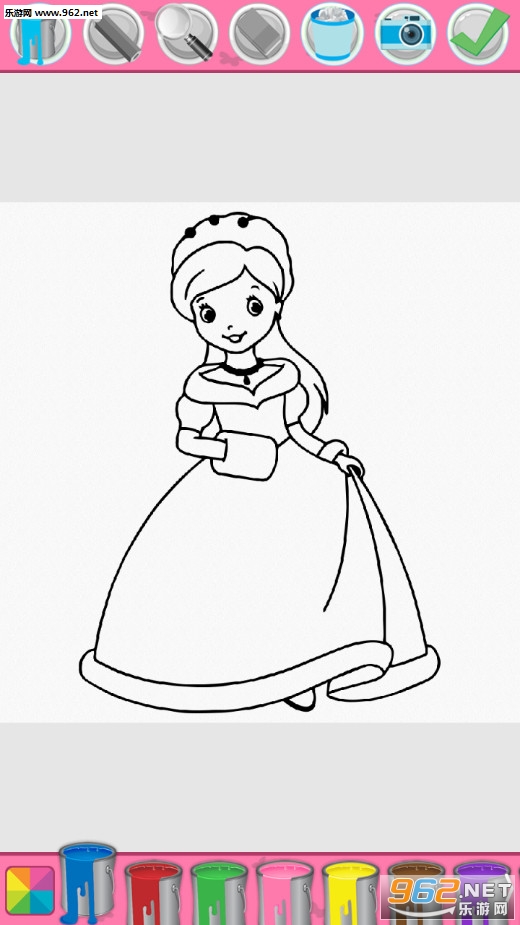 Princess Coloring Book(��ͯͼ����:������׿��)��ͼ2