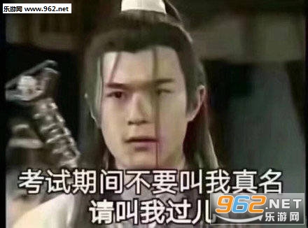 考试期间不要教我真名请叫我过儿表情包