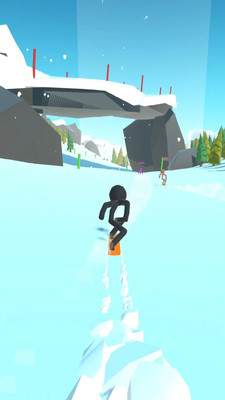 Stickman Snow Ride(火柴人滑雪大作战安卓版)截图1