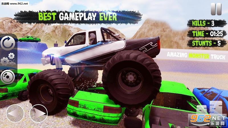 Monster Truck Crash Stunts Driving Simulator(怪物卡车粉碎与撞击安卓版)截图1