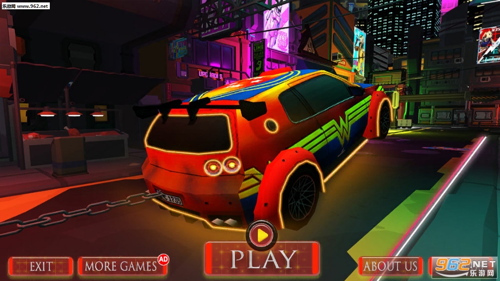 Neon Car Pull(霓虹灯汽车拉力安卓版)截图0