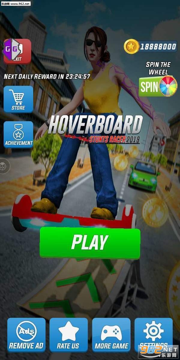 Hoverboard Stunts Racer 2019(���������ؼ�����2019��׿��)��ͼ0