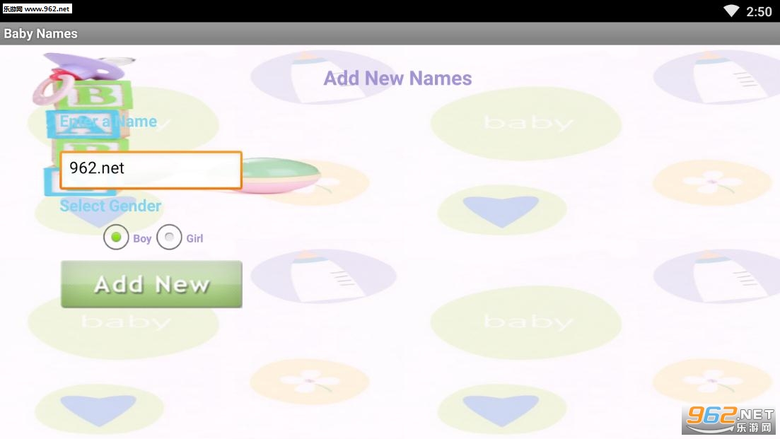 Baby Names(Ӥ��ȡ����app)v1.0��ͼ0