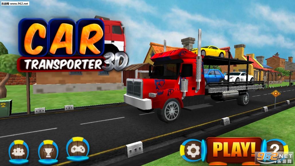 Car Transporter 3D(大卡车运小汽车游戏)截图3