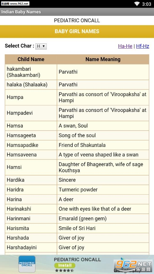 Indian Baby Names(�������ּ�app)��ͼ0