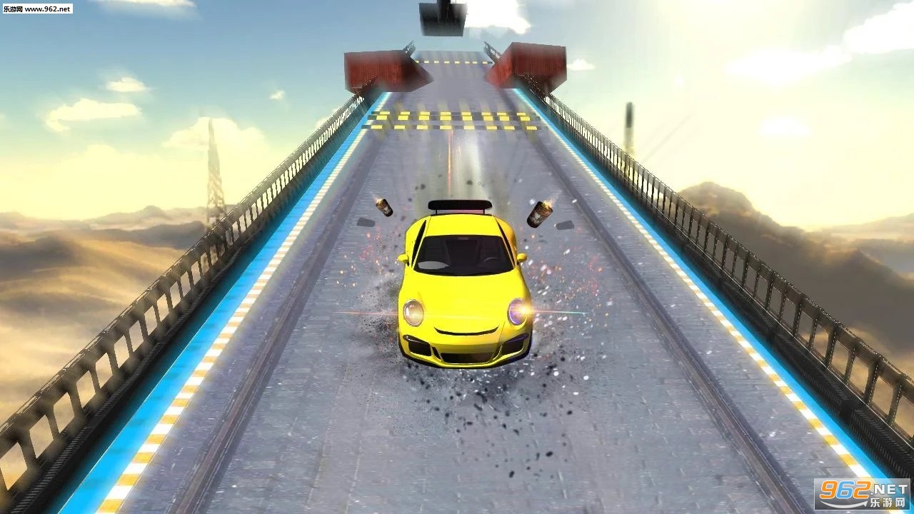High speed Bridge jump(高速桥梁赛车安卓中文版)截图2