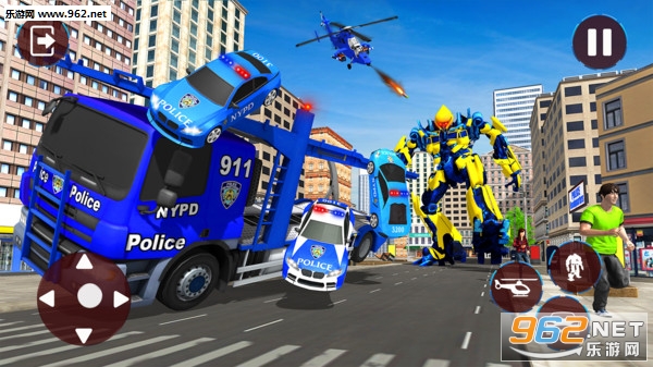 警察直升机机器人手游截图1