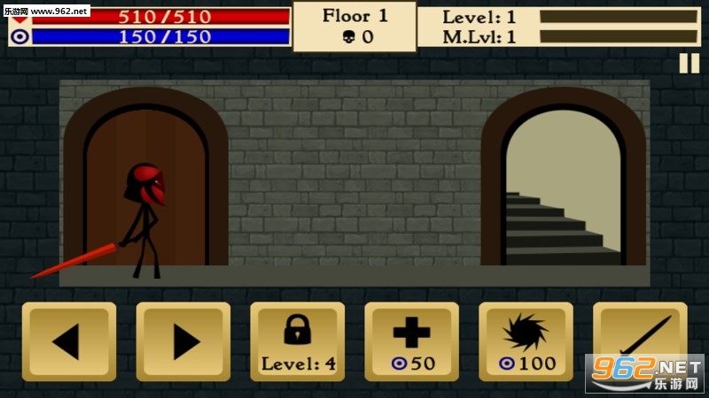 Stickman Dungeon(����˵��κڰ���ʿ��׿��)��ͼ0