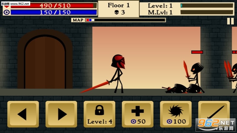 Stickman Dungeon(����˵��κڰ���ʿ��׿��)��ͼ1