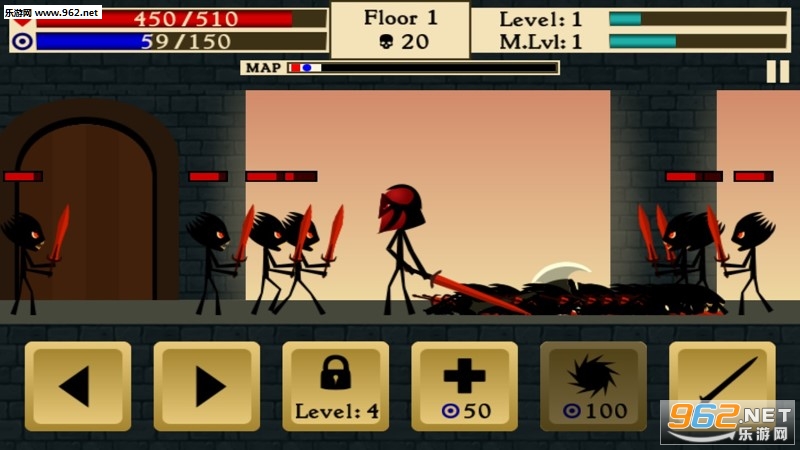 Stickman Dungeon(����˵��κڰ���ʿ��׿��)��ͼ2